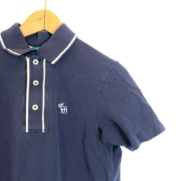 Abercrombie & Fitch Small Cotton Muscle Short Sleeve Collared Shirt - Picture 3 of 6